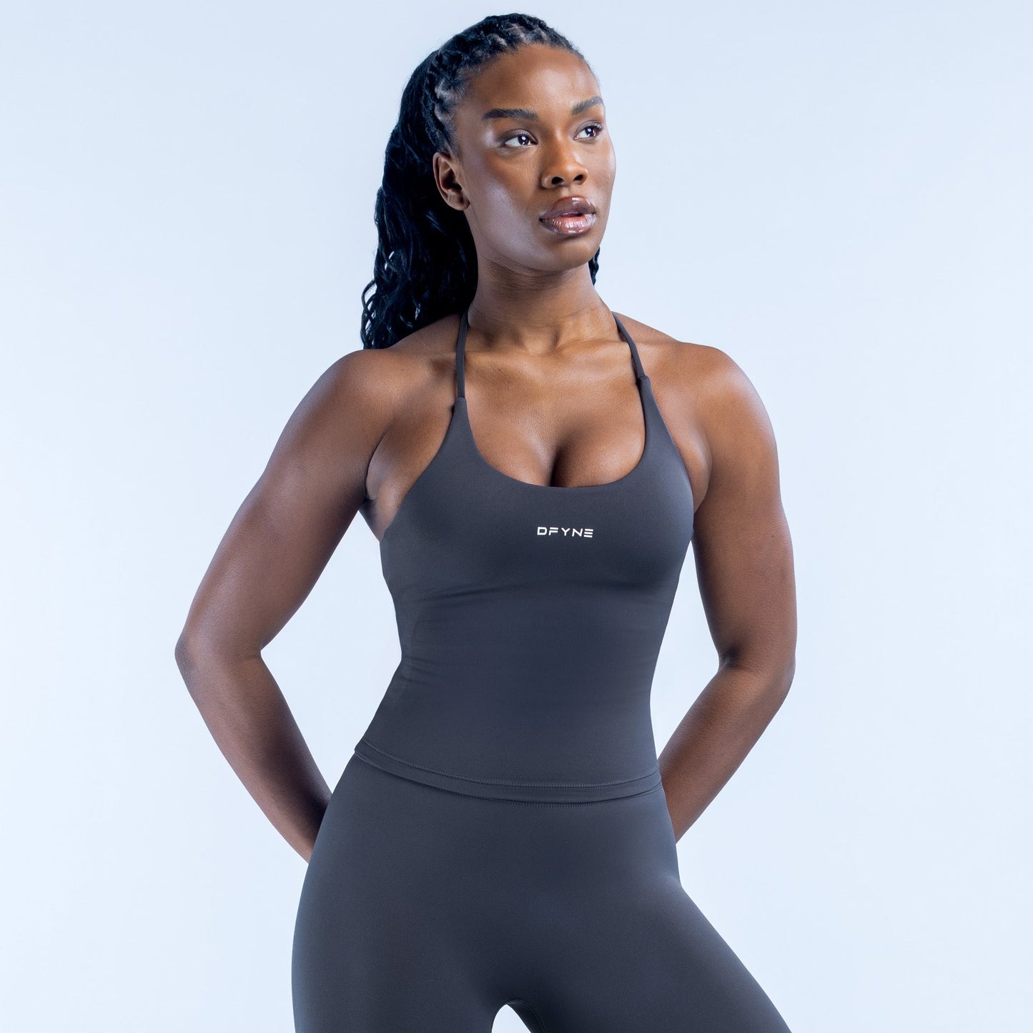 DFYNE Dynamic Twist Back Top